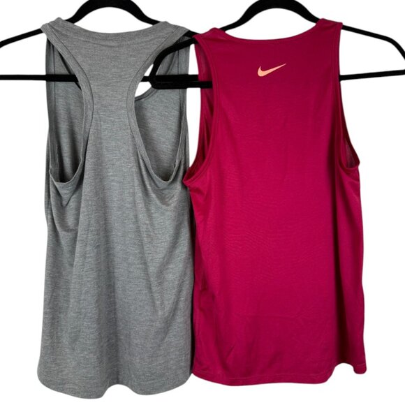 2 Nike Racerback Workout Tank Tops - Regular & Dri Fit - Extra Small - Picture 2 of 6